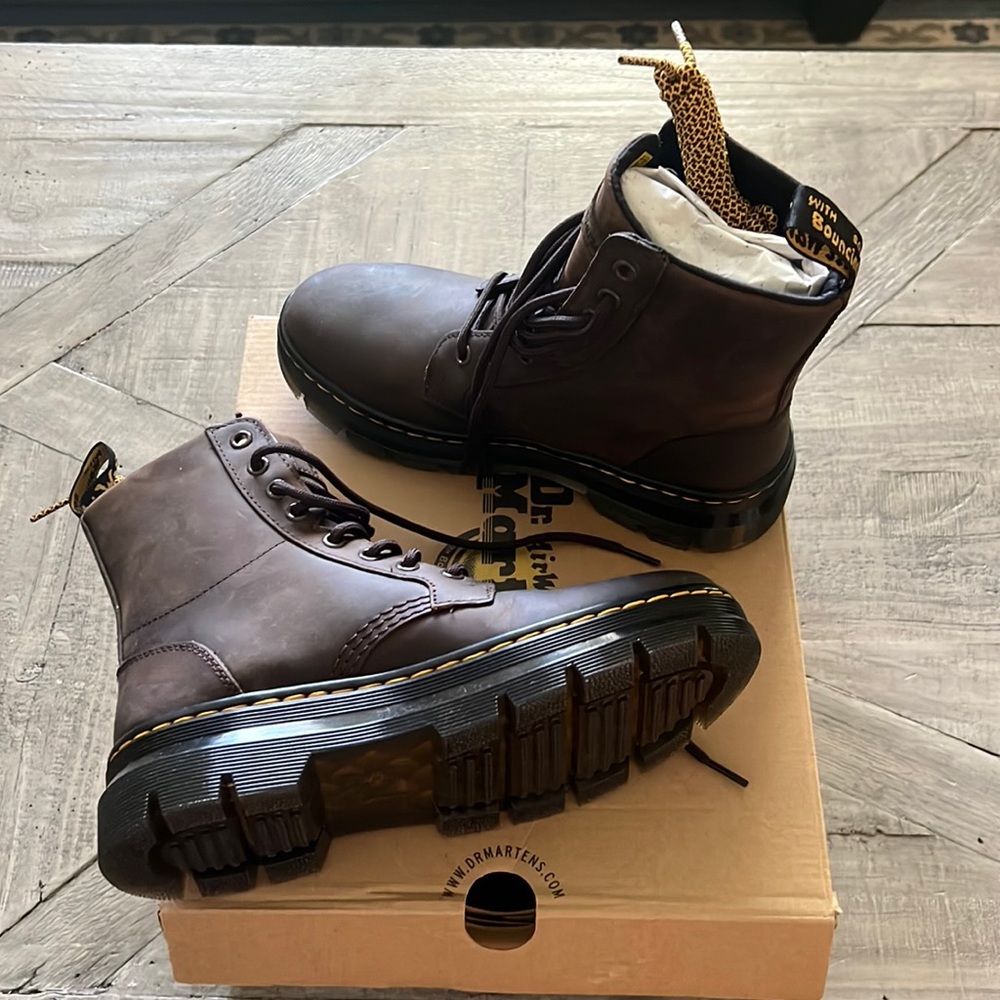 Dr. Martens combs leather boots - dark brown